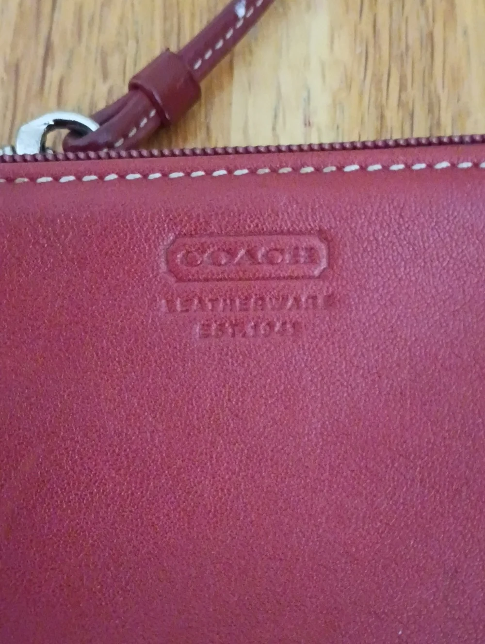 Coach Leather Wristlet